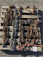 Pallet of Chains with Hooks