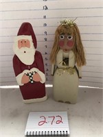 2 Christmas wooden Decorations