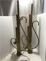 Set of 2 large Electric Candle Sticks