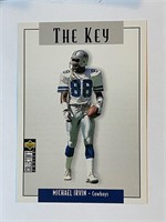 MICHAEL IRVIN THE KEY TRADING CARD