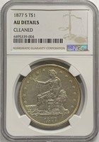 1877-S Silver Trade Dollar NGC AU-Details