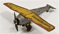 Girard Toy Co. Transcontinental Air Lines Airplane
