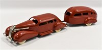 Restored Red Wyandotte LaSalle Car w/ Trailer