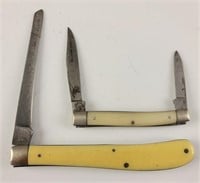 Pocket Knives Case XX (2) Bone handle slimline