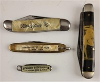 Pocket Knives (4) Two advertising