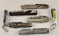Pocket Knives (7) Mostly Sommelier tools.