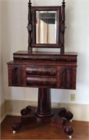 Antique Gothic Revival Mahogany Dressing Table