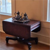 Antique Drop Leaf Empire Table
