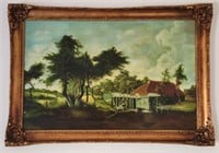 Original Oil "Mill House" Painting by Major's Wife