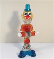 MURANO GLASS CLOWN 10 1/2"