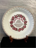 Vintage Royal Country Harvest Cherry  Pie Plate