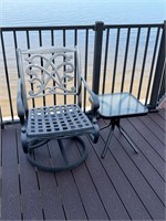 Outdoor table and chair