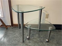 2 Glass-top Tables