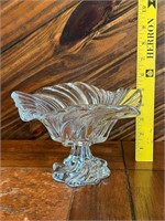 Swirl Glass Pedestal Dish