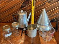 Jars-Measuring Cup-Sifters-Coffee Pot