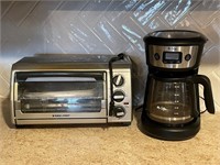B&D Toaster Oven & Mr. Coffee Coffee Pot