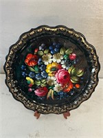 Russian hand painted tray