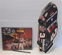 Dale Earnhardt car poster and framed picture. Car