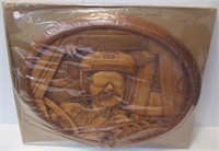 Dale Earnhardt oval wood engraving wall hanging.