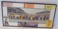 Framed and matted picture of 1994 Brickyard 400.