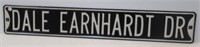 Dale Earnhardt Dr. metal sign. Measures 36" W x