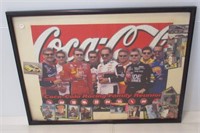 Framed poster of "Coca-Cola Racing Family
