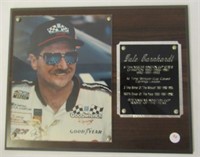 Dale Earnhardt picture plaque. Measures 12" H x