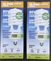 SATCO Hi-Pro Spiral 85W Light Bulbs *bidding 1x2