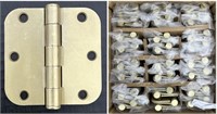 Brass 3-1/2in w/ 5/8in Radius Hinges
