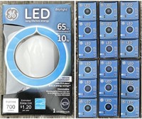 GE LED 65w Daylight Light Bulbs *18 Total