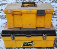 Stack-On Plastic Toolboxes w/ Contents 21.5" &