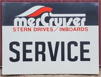 Mercruiser Service Metal Sign Advertisement 46.5"