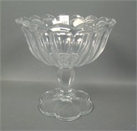 M'Burg Crystal Flute Lg Flared Compote