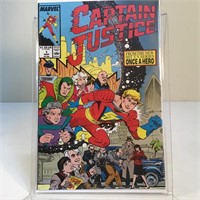 CAPTAIN JUSTICE 1 MAR ONCE A HERO MARVEL COMICBOOK