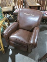 LEATHER JUST LIKE DADS CHILDS RECLINER
