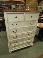 HAVERTYS 7 DRAWER PAINTED HIGH BOY CHEST