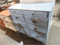 SOLID WOOD PAINTED 7 DRAWER DRESSER