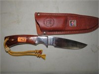 8" LONG MASTER CUTLERY FIXED BLADE KNIFE W/ SHEATH