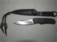 7" LONG BUCK FIXED BLADE KNIFE W/ SHEATH