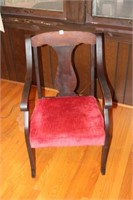 Vintage Wood/Cushion Chair
