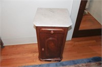 Marble-Top Night Stand