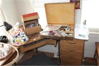 Sewing Desk & Contents
