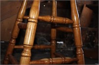 Wood Swivel Bar Stools - 2
