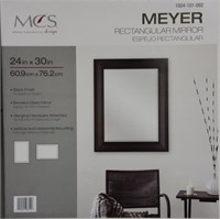 (BK) MCS Meyer Rectangular Mirror Framed 24" x