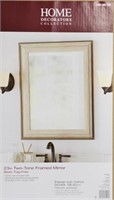 (BK) Two-Tone Framed Mirror Home Decorations