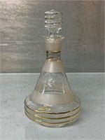 Vintage French etched Decanter