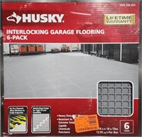 (BK) Husky Interlocking Garage Flooring 6pk 18" x