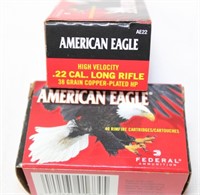 American Eagle 22LR Ammo, 80 rounds