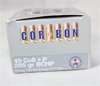 Cor Bon 45 Colt + P Ammo, 10 rounds