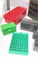 Several Plastic Ammo Boxes, Cleaners & Paper Boxes